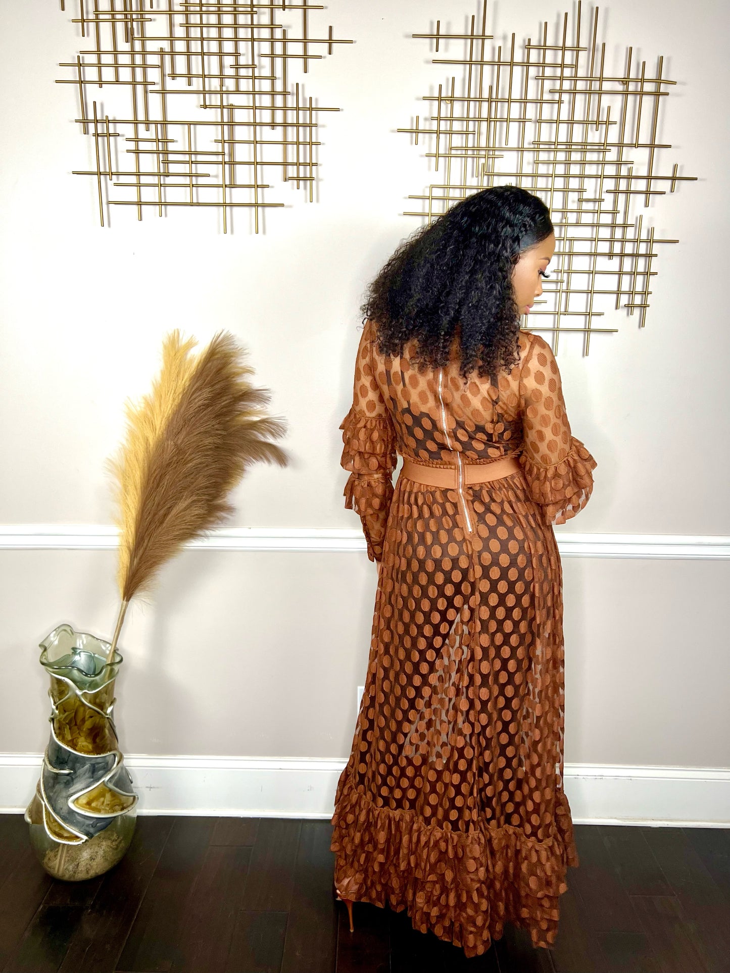 Mary - Polka Dot Maxi Dress