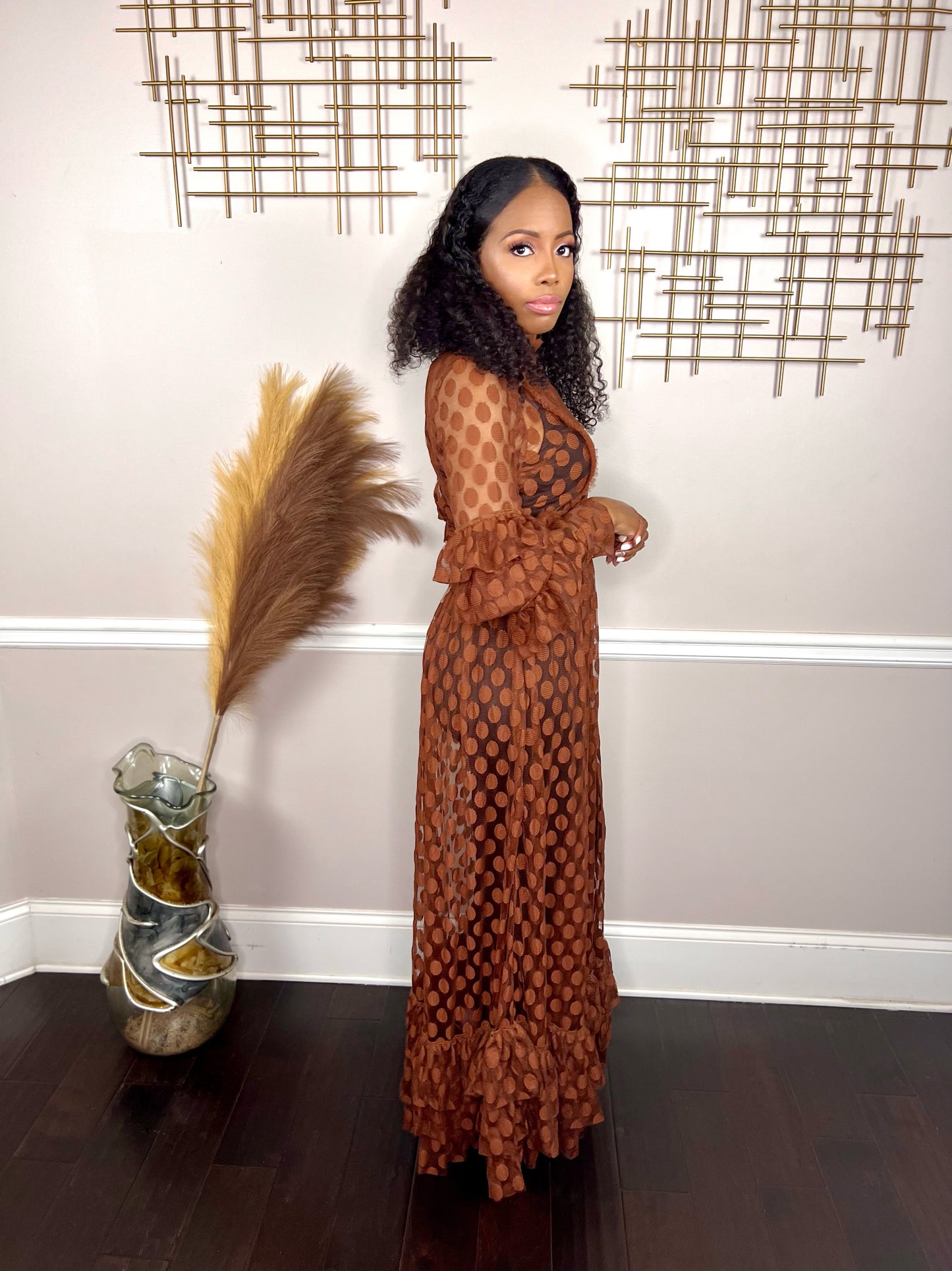 Mary - Polka Dot Maxi Dress