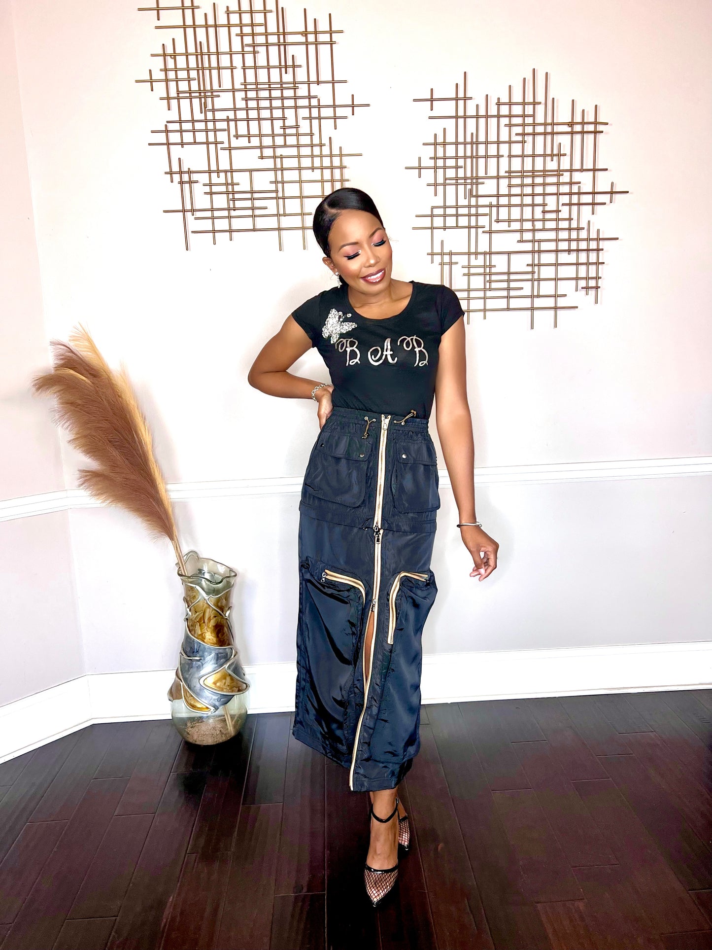 Bold -Midi/Mini Cargo Skirt