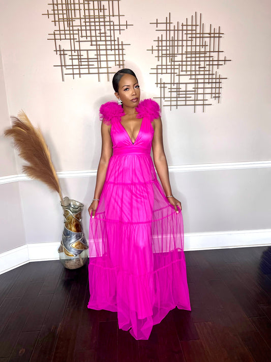 Celebrate- Maxi Dress Pink